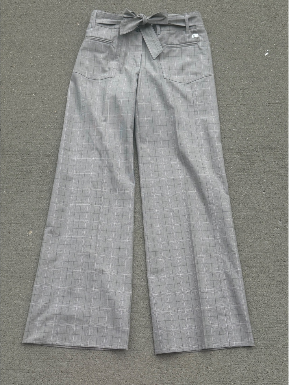 Peace of Cloth Belted Plaid Dress Pants Size 2